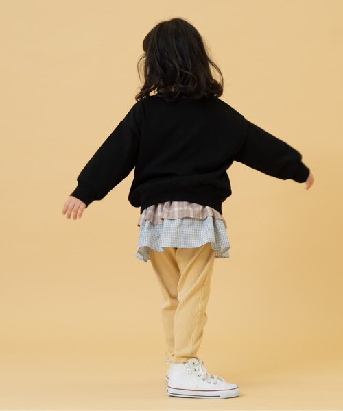 and D. petit main（アンドディープティマイン）の「クラック加工スウェットプルオーバー（スウェット・キッズ・レッド系その他/トップグレー/ブラック・120cm/110cm/100cm/130cm/140cm/90cm）」の9枚目の写真