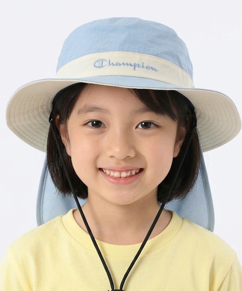 Champion(チャンピオン)の「Champion/チャンピオン サンシールドアドベンチャー(ハット・キッズ・サックスブルー/ピンク/ネイビー/ブラック・54cm)」の1枚目の写真