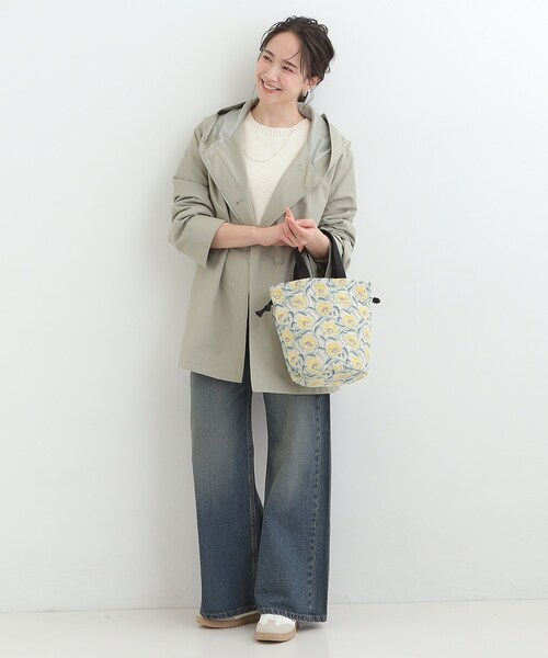 SHOO・LA・RUE（シューラルー）の「【インド製】ジャカード巾着バッグ（トートバッグ・レディース・ピンク系8/ベージュ系3/イエロー系3/ブラック系3・00）」の19枚目の写真