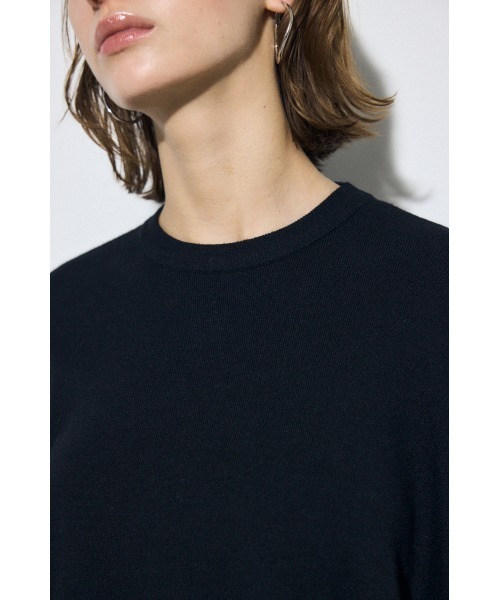 AZUL by moussy(アズールバイマウジー)の「裾スリットニュアンスニットトップス(ニット/セーター・レディース・ブラック/ライトブルー/ブラウン・FREE)」の9枚目の写真