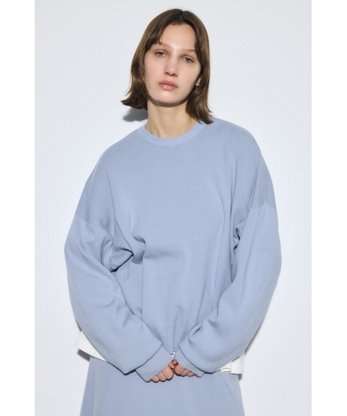 AZUL by moussy(アズールバイマウジー)の「裾スリットニュアンスニットトップス(ニット/セーター・レディース・ブラック/ライトブルー/ブラウン・FREE)」の20枚目の写真