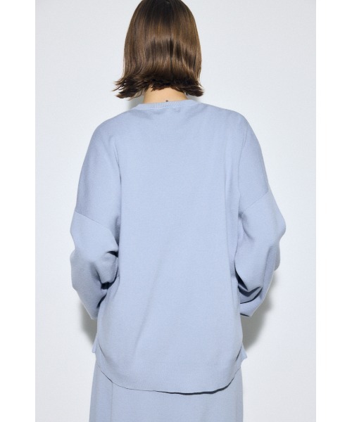 AZUL by moussy(アズールバイマウジー)の「裾スリットニュアンスニットトップス(ニット/セーター・レディース・ブラック/ライトブルー/ブラウン・FREE)」の22枚目の写真