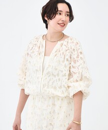 NOLLEY’S | 《セットアップ対応》【KIRYU】ウォッシャブルラメジャガードブルゾン(ブルゾン)