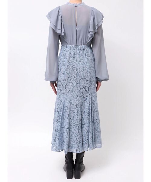 MERCURYDUO（マーキュリーデュオ）の「レース切替マーメイドワンピース（ドレス・レディース・ブルー/ブラック・SMALL/MEDIUM）」の13枚目の写真