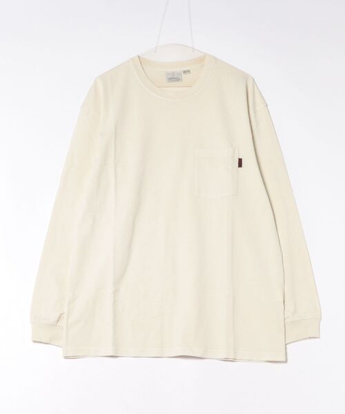 Gramicci(グラミチ)の「【GRAMICCI】L/S POCKET TEE PIGMENT DYED(Tシャツ/カットソー・メンズ・オフホワイト・X-LARGE)」の1枚目の写真