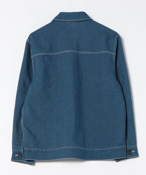 Arnold Palmer(アーノルドパーマー)の「【LOFTAIRDENIM&DUCK】シェア オーバーシャツ(デニムジャケット・レディース・ダークグレー/インディゴブルー/アイボリー・XS/S/M/L/LL)」の4枚目の写真