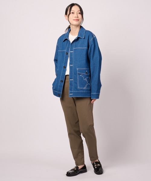 Arnold Palmer(アーノルドパーマー)の「【LOFTAIRDENIM&DUCK】シェア オーバーシャツ(デニムジャケット・レディース・ダークグレー/インディゴブルー/アイボリー・XS/S/M/L/LL)」の18枚目の写真