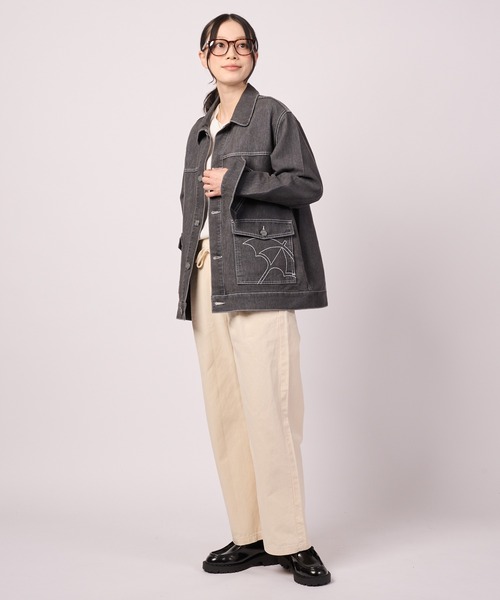 Arnold Palmer(アーノルドパーマー)の「【LOFTAIRDENIM&DUCK】シェア オーバーシャツ(デニムジャケット・レディース・ダークグレー/インディゴブルー/アイボリー・XS/S/M/L/LL)」の15枚目の写真