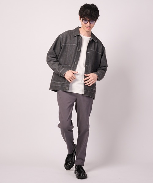 Arnold Palmer(アーノルドパーマー)の「【LOFTAIRDENIM&DUCK】シェア オーバーシャツ(デニムジャケット・レディース・ダークグレー/インディゴブルー/アイボリー・XS/S/M/L/LL)」の16枚目の写真