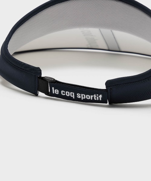 le coq sportif GOLF(ルコックスポルティフゴルフ)の「日よけサンバイザー(サンバイザー・レディース・ホワイト/ベージュ/ネイビー・F)」の6枚目の写真