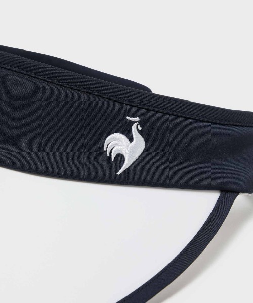 le coq sportif GOLF(ルコックスポルティフゴルフ)の「日よけサンバイザー(サンバイザー・レディース・ホワイト/ベージュ/ネイビー・F)」の7枚目の写真