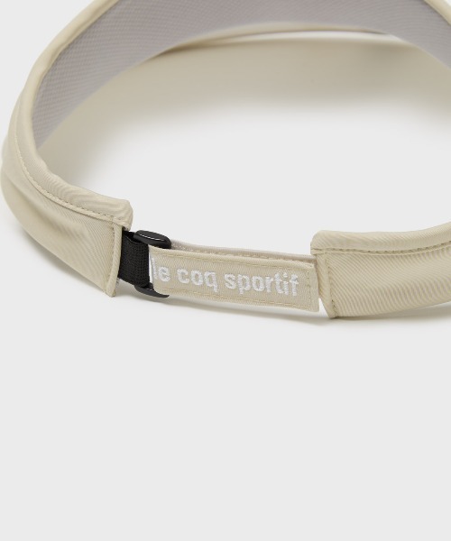 le coq sportif GOLF(ルコックスポルティフゴルフ)の「日よけサンバイザー(サンバイザー・レディース・ホワイト/ベージュ/ネイビー・F)」の10枚目の写真