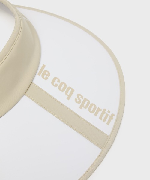 le coq sportif GOLF(ルコックスポルティフゴルフ)の「日よけサンバイザー(サンバイザー・レディース・ホワイト/ベージュ/ネイビー・F)」の13枚目の写真