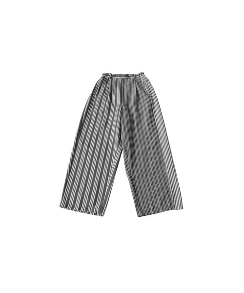 antiqua(アンティカ)の「ストライプ柄 タック ワイドパンツ(その他パンツ・レディース・ブラック・MEDIUM/LARGE)」の17枚目の写真