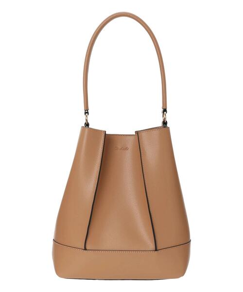 Te chichi(テチチ)の「エコレザーマルチwayタックバッグ(ハンドバッグ・レディース・キャメル/ダークブラウン・F)」の4枚目の写真