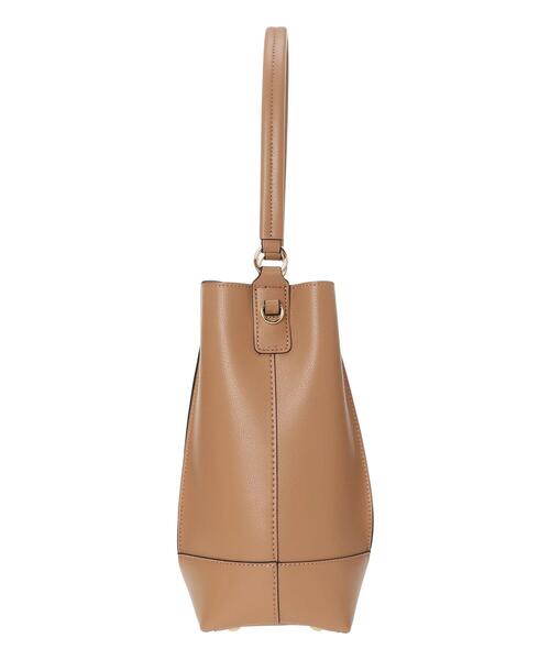 Te chichi(テチチ)の「エコレザーマルチwayタックバッグ(ハンドバッグ・レディース・キャメル/ダークブラウン・F)」の6枚目の写真