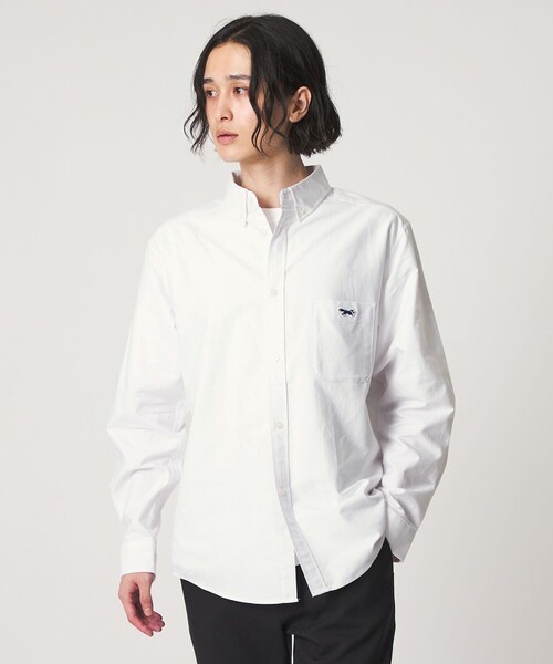 A DAY IN THE LIFE UNITED ARROWS（アデイインザライフユナイテッドアローズ）の「【別注】 ＜PENNEYS＞オックスフォード リラックス ボタンダウンシャツ＜A DAY IN THE LIFE＞（シャツ/ブラウス・メンズ・ホワイト/ライトブルー・L/M）」の6枚目の写真