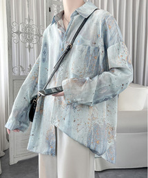 EFFECTION（エフェクション）の「【FVLMEN】マーブル柄 プリント ロングスリーブ シャツ（シャツ/ブラウス）」