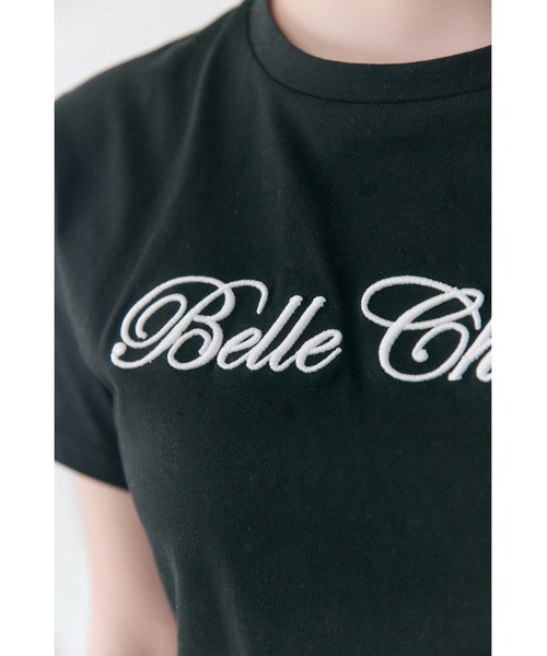 OLIVE des OLIVE（オリーブデオリーブ）の「【Belle Charme】Belle Charme Embroidery tee（Tシャツ/カットソー・レディース・ブラック/オフホワイト/ピンク・FREE）」の15枚目の写真