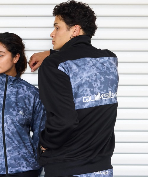 Quiksilver(クイックシルバー)の「QUIKSILVER メンズ/ユニセックス QS WARM UP ZIP 26SP トラックジャケット ルーズフィット 【2026年春夏モデル】/クイックシルバージップアップブルゾン(セットアップ対応可)(ブルゾン・メンズ・ブラック/ブラック系その他・X-LARGE/LARGE/MEDIUM)」の3枚目の写真