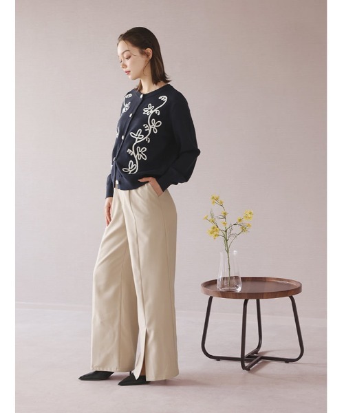 fifth（フィフス）の「コード刺繍二ットカーデ（カーディガン/ボレロ・レディース・グレー/ネイビー・M）」の21枚目の写真