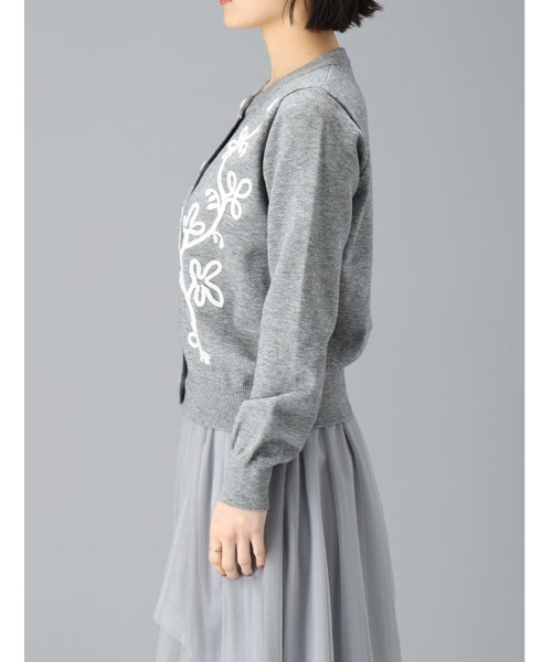 fifth（フィフス）の「コード刺繍二ットカーデ（カーディガン/ボレロ・レディース・グレー/ネイビー・M）」の7枚目の写真