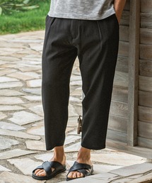 AKM Contemporary（エイケイエムコンテンポラリー）の「【WEB・直営店限定】AKM Contemporary(エイケイエムコンテンポラリー)シアサッカー クロップドワイドパンツ（その他パンツ）」