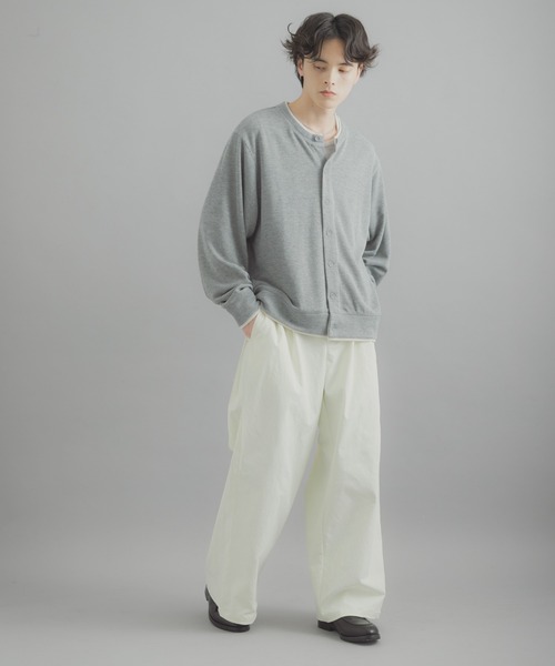 SENSE OF PLACE by URBAN RESEARCH（センスオブプレイスバイアーバンリサーチ）の「フェイクレイヤードクルーネックカーディガン（カーディガン/ボレロ・メンズ・チャコールグレー/グレー/ブラウン・MEDIUM/LARGE）」の16枚目の写真