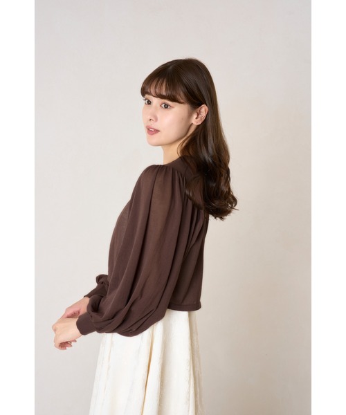 Volume Sleeve Sheer Knit Cardigan（カーディガン/ボレロ）｜Her lip