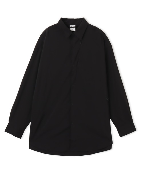 PUMA(プーマ)の「PUMA OVERSIZED LS SHIRT / プーマ ユニセックス オーバーサイズド ロングスリーブ シャツ(シャツ/ブラウス・メンズ・グリーン/ベージュ/ブラック・XL/L/M/S)」の1枚目の写真
