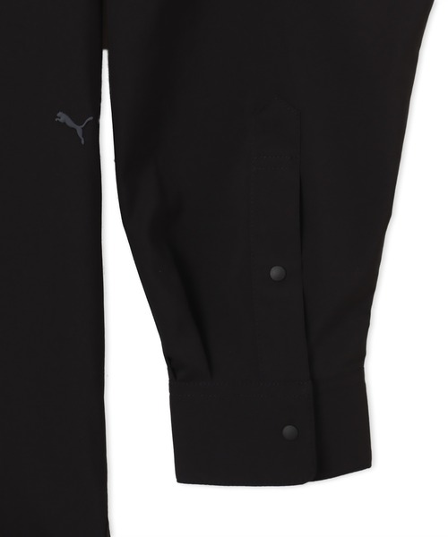 PUMA(プーマ)の「PUMA OVERSIZED LS SHIRT / プーマ ユニセックス オーバーサイズド ロングスリーブ シャツ(シャツ/ブラウス・メンズ・グリーン/ベージュ/ブラック・XL/L/M/S)」の6枚目の写真