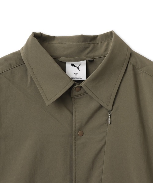 PUMA(プーマ)の「PUMA OVERSIZED LS SHIRT / プーマ ユニセックス オーバーサイズド ロングスリーブ シャツ(シャツ/ブラウス・メンズ・グリーン/ベージュ/ブラック・XL/L/M/S)」の14枚目の写真