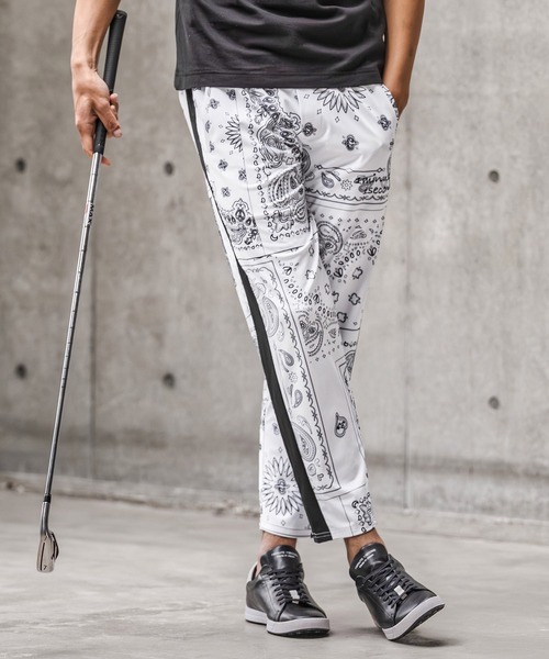 1minute 1second(ワンミニットワンセカンド)の「mp14690-high stretch knit line easy pants イージーパンツ(1M26N050)(その他パンツ・メンズ・ネイビー/ホワイト系その他/ブラック・XL/L/M/S)」の5枚目の写真