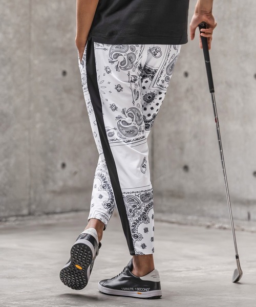 1minute 1second(ワンミニットワンセカンド)の「mp14690-high stretch knit line easy pants イージーパンツ(1M26N050)(その他パンツ・メンズ・ネイビー/ホワイト系その他/ブラック・XL/L/M/S)」の6枚目の写真