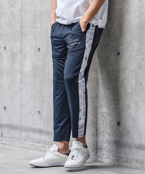 1minute 1second(ワンミニットワンセカンド)の「mp14690-high stretch knit line easy pants イージーパンツ(1M26N050)(その他パンツ・メンズ・ネイビー/ホワイト系その他/ブラック・XL/L/M/S)」の10枚目の写真