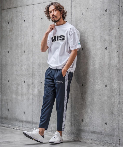 1minute 1second(ワンミニットワンセカンド)の「mp14690-high stretch knit line easy pants イージーパンツ(1M26N050)(その他パンツ・メンズ・ネイビー/ホワイト系その他/ブラック・XL/L/M/S)」の13枚目の写真