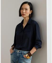 LAUREN RALPH LAUREN | リラックス フィット ジョーゼット シャツ(シャツ/ブラウス)