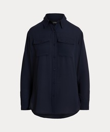 リラックス フィット ジョーゼット シャツ