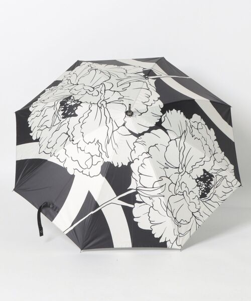 カヤ(カヤ)の「【カヤ】花影日傘 晴雨兼用(長傘・レディース・レッド/パープル/ホワイト・FREE)」の1枚目の写真