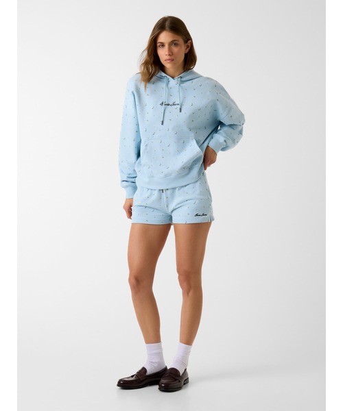 GUESS JEANS(ゲスジーンズ)の「GUESS JEANS Printed Short ショートパンツ スウェットパンツ(その他パンツ・レディース・ホワイト系その他/ライトブルー・MEDIUM/SMALL/X-SMALL)」の5枚目の写真