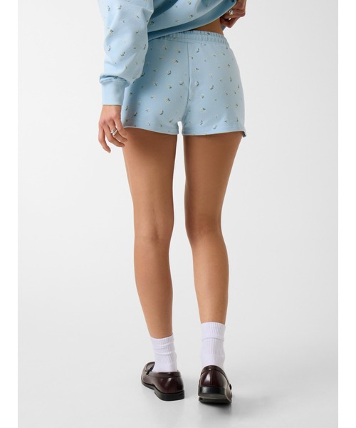 GUESS JEANS(ゲスジーンズ)の「GUESS JEANS Printed Short ショートパンツ スウェットパンツ(その他パンツ・レディース・ホワイト系その他/ライトブルー・MEDIUM/SMALL/X-SMALL)」の3枚目の写真