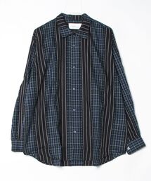 ADAM PATEK（アダムパテック）の「【ADAMPATEK/アダムパテック】jacquard check-stripe  shirt/チェックｘストライプジャガードシャツ（シャツ/ブラウス）」