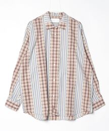 ADAM PATEK（アダムパテック）の「【ADAMPATEK/アダムパテック】jacquard check-stripe  shirt/チェックｘストライプジャガードシャツ（シャツ/ブラウス）」