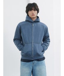 KIJUN MEN（キジュンメンズ）の「Garment Dyed Patch Hoodie Blue（パーカー）」