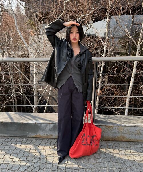 FRIVER07（フリバー07）の「Pintuck wide denim pants [FRSP05DP03]_Indigo（その他パンツ・レディース・インディゴブルー・SMALL/MEDIUM）」の3枚目の写真