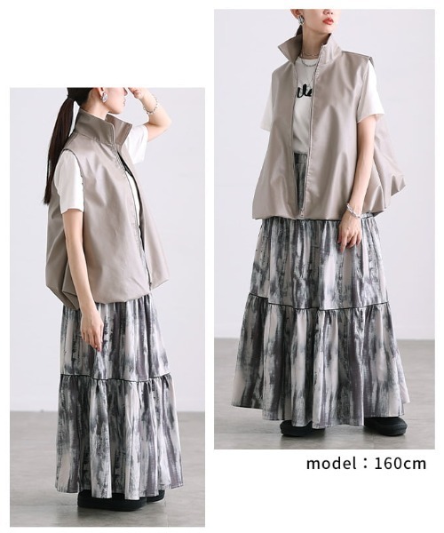 Sawa a la mode(サワアラモード)の「フェイクレザーバルーンベスト(その他アウター・レディース・ベージュ/ブラック/ブラウン・FREE)」の17枚目の写真