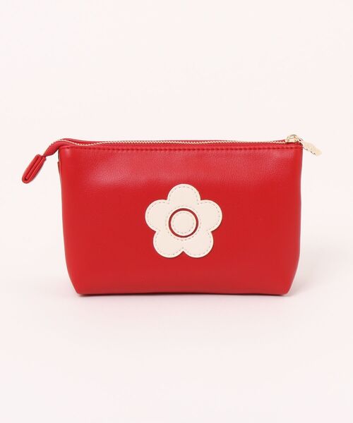 レトロロゴパッチ 3ポケットポーチ（ポーチ）｜MARY QUANT（マリー