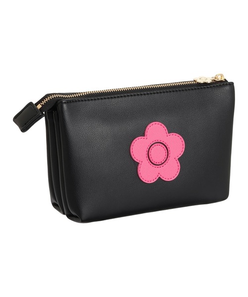 レトロロゴパッチ 3ポケットポーチ（ポーチ）｜MARY QUANT（マリー