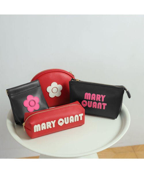レトロロゴパッチ 3ポケットポーチ（ポーチ）｜MARY QUANT（マリー