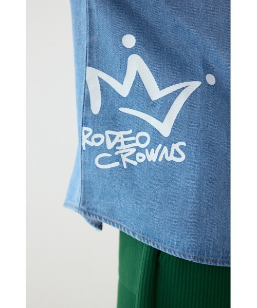 RODEO CROWNS WIDE BOWL(ロデオクラウンズワイドボウル)の「バラエティーデニムシャツ(シャツ/ブラウス・メンズ・ブラック/ライトブルー・MEDIUM/LARGE)」の20枚目の写真